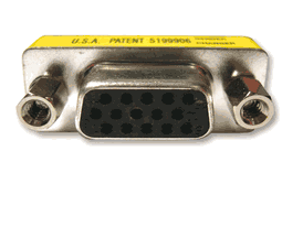 Kramer ad-gf/gf 10pcs 15-pin hd (f-f) gender changer 110 volts only for usa