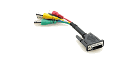 Kramer adc-dma/5bf-1 dvi-a (m) to 5 bnc (f) breakout cable - 1ft 110 volts only for usa