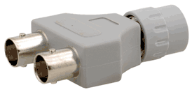 Kramer va-122 bnc (m) to 2 bnc (f) adapter 110 volts only for usa