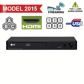 LG BP-350 Region Free DVD and Zone A Blu Ray Player with 100-240 Volt, 50/60 Hz