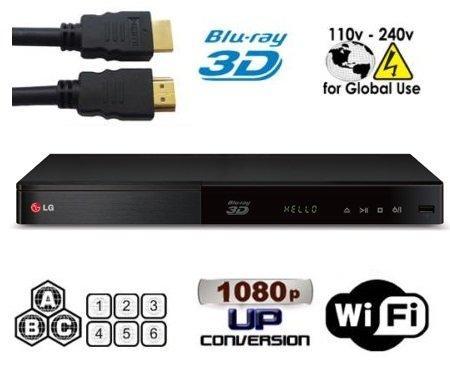 LG BP-550 UPSCALING - 2D/3D - WI-FI Region Free Blu Ray and DVD