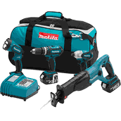 Makita combo kit 18v lxt lithium ion 4 pc 220v
