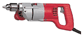 Milwaukee 1107 220-240 volt heavy duty  handle drill with 1/2" trigger speed control reversing