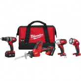 Milwaukee 269524220 M18 4-Tool Combo Kit 220V