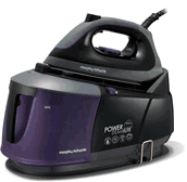 Morphy Richards 332000 Power Steam Elite Steam Generator with Auto Clean and Safety Lock - Purple/Black 220 VOLTS NOT FOR USA