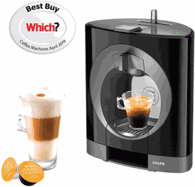 NESCAFE Coffee Machine  Dolce Gusto Oblo by Krups  Black 220volt (NOT FOR USA)