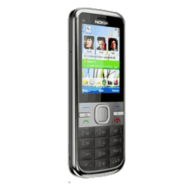 Nokia c5 grey with 2gb memory card quadband 3g hsdpa gps unlocked phone