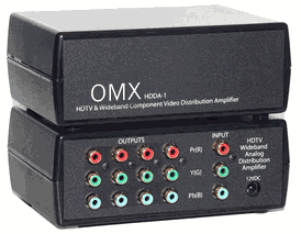 Ocean matrix hdda-1 1x4 hdtv wideband analog distribution amplifier  110 volts use only for usa