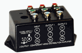 Ocean matrix hdda-2 hdtv 1x2 ypbpr component video distribution amplifier  110 volts use only for usa