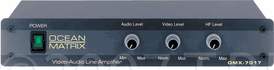 Ocean matrix omx-7017 1 x 2 video & stereo audio distribution amplifier 110 volts only for use in usa