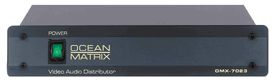 Ocean matrix omx-7023 1x5 video and audio distribution amplifier 110 volts only for use in usa