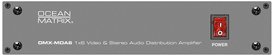 Ocean matrix omx-mda6 1x6 video & stereo audio distribution amplifier 110 volts only for use in usa