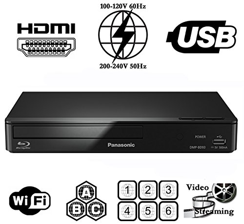 Panasonic DMP-BD93 Region Free DVD and Zone A Blu Ray Player with