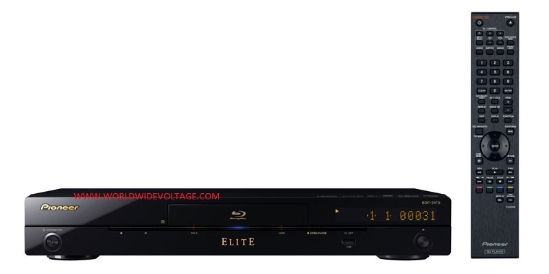 Pioneer Blu-ray Disc Player BDP-3140‐W Pioneer BDP-3140-W Blu-ray DVD Player w/ Remote RC-2432