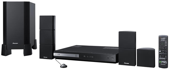 Pioneer htz-171 dvd region free home theater system with built-in