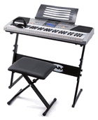   RockJam RJ661 61 Key Electronic Interactive Teaching Piano Keyboard with Stand, Stool and Headphones 220 VOLTS NOT FOR USA