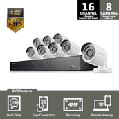 Samsung 16 Channel  SNK-D5081 - 4 Megapixel Super HD NVR Security System.