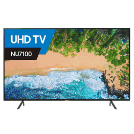 SAMSUNG 75NU7100 75" Class  Smart 4K UHD TV 110-220 VOLTS NTSC-PAL
