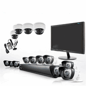 Samsung sca-p5161n - 16 channel complete security camera system package 110-220 volts