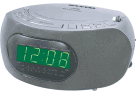 Sanyo xcd400 3-in-1 cd, alarm clock and radio