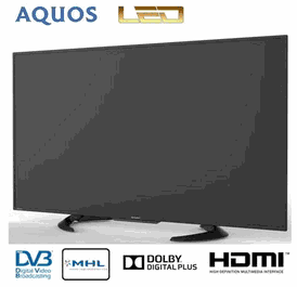 Sharp LC40LE460x 40" Multi system led tv pal ntsc secam 110 220 240 volts