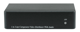 Shinybow ani-1x2compaa 1x2 component video(rca) splitter distribution amplifier with stereo audio 110 volts use only for usa
