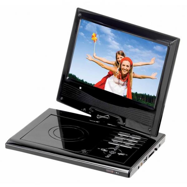 Supersonic SC178DVD 7 Portable DVD Player with USB, SD Card Slot