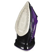 Tower T22008 2-in-1 Cord Cordless Steam Iron with Ceraglide Nano Coated Soleplate, 2400 W, Purple 220 VOLTS NOT FOR USA