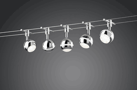 Trio Leuchten 770010587 LED Rope System Basic, Titanium-Coloured Baloubet grey 220 VOLTS NOT FOR USA