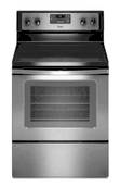 Whirlpool 3WFE320M0AS Stainless Steel Smoothtop Electric Range 220-240 Volt 50 Hertz