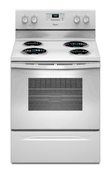 Whirlpool WFC310SOAW 50 Hz Electric Self Cleaning Coil Top Range 220-240 Volt NOT FOR USA