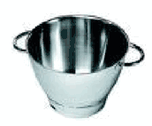 Z-kenwood ke36385b attachment, chef stainless steel bowl with handles