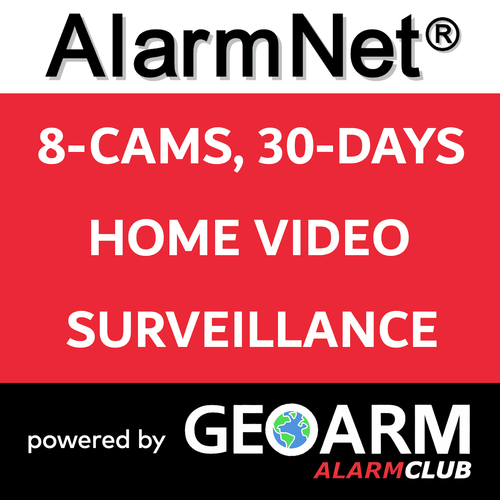 Add-On AlarmNet 8 Home Security Camera Services with 30-Days Storage (Powered by TC2 App)