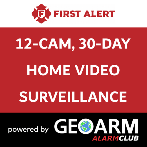 Add-On First Alert 12 Home Security Camera Services with 30-Days Storage (Powered by TC2 App)