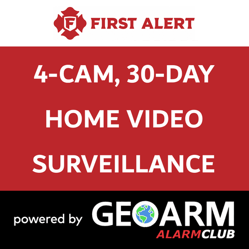 Add-On First Alert 4 Home Security Camera Services with 30-Days Storage (Powered by TC2 App)