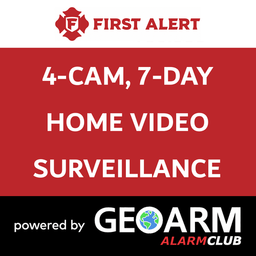 Add-On First Alert 4 Home Security Camera Services with 7-Days Storage (Powered by TC2 App)