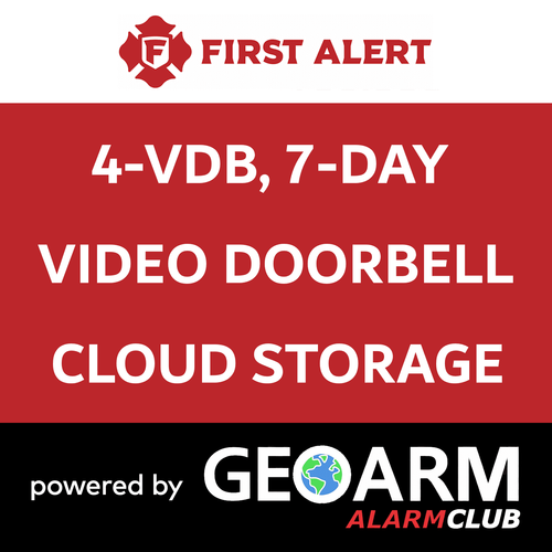 Add-On First Alert 4 Video Doorbell Services with 7-Days Storage (Powered by TC2 App)