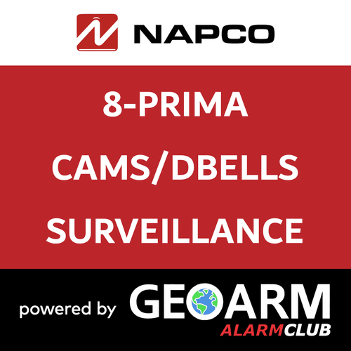 Add-On Napco Prima 8 Total Security Cameras/Doorbells (Powered by Prima App) Add-On Napco Prima 8 Total Security Cameras/Doorbells (Powered by Prima App)