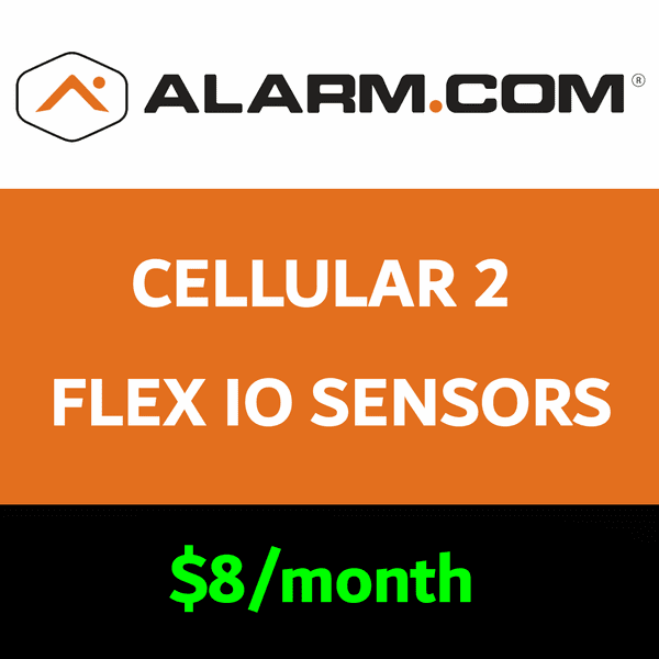 Alarm.com Cellular Flex IO Services (for 2 Sensors)