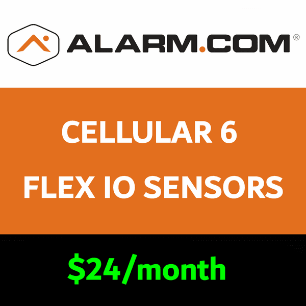 Alarm.com Cellular Flex IO Services (for 6 Sensors)