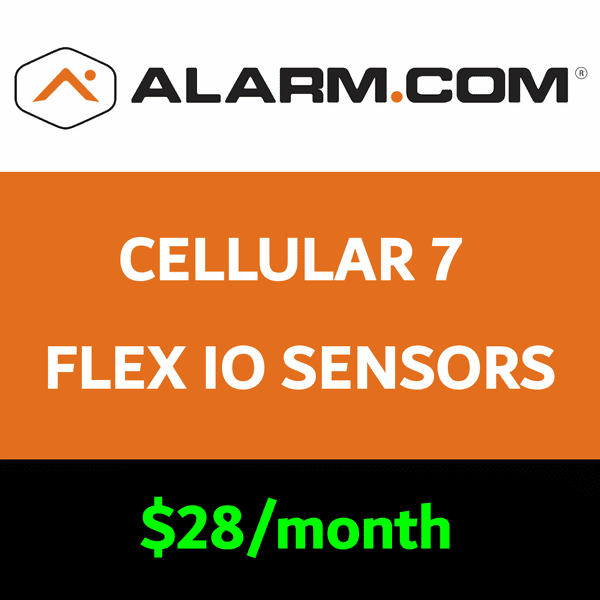Alarm.com Cellular Flex IO Services (for 7 Sensors)