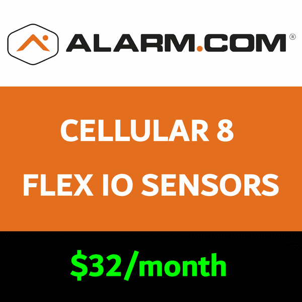 Alarm.com Cellular Flex IO Services (for 8 Sensors)