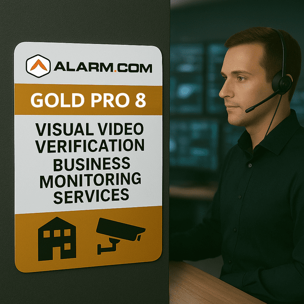 Alarm.com Gold Pro 8 Visual Video Verification Business Monitoring Services