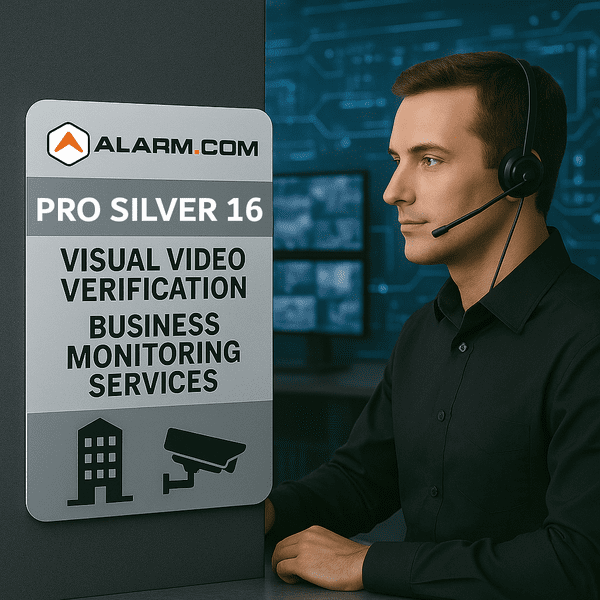 Alarm.com Silver Pro 16 Visual Video Verification Business Monitoring Services