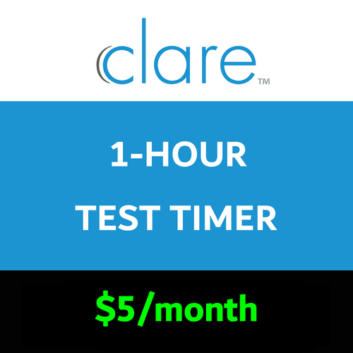 Clare 1-Hour Test Timer Services Clare 1-Hour Test Timer Services