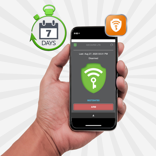 DSC PRO 24/7 Cellular Silver Interactive Business Alarm Monitoring Services and Weekly Supervision Test (Powered by UplinkRemote App)
