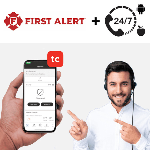 First Alert Burglary Intrusion Interactive PRO 24/7 Alarm Monitoring Services