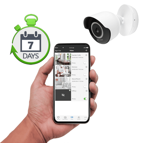 First Alert Standalone DIY Commercial Business Video Surveillance Services with 7-Days Storage