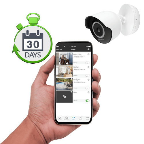 First Alert Standalone DIY Residential Home Video Surveillance Services with 30-Days Storage
