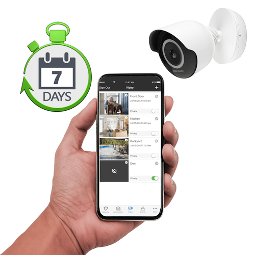 First Alert Standalone DIY Residential Home Video Surveillance Services with 7-Days Storage